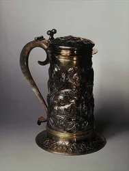 タンカード、ロンドン、1663年（銀色）